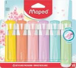 Maped Szövegkiemelő készlet, 1-5 mm, MAPED "Fluo Peps Quality", 6 különböző pasztell szín (COIMA742558)