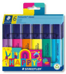 STAEDTLER Szövegkiemelő készlet, 1-5 mm, STAEDTLER "Textsurfer® classic 364 C Happy", 6 különböző szín (COTS364C6HA)