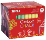 APLI Táblakréta, kerek, 100 darabos, APLI, vegyes színek (COLCA14575)