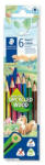 STAEDTLER Színes ceruza készlet, háromszögletű, STAEDTLER "Noris Colour 187", 6 különböző szín (COTS187C6)