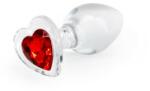 NS Novelties Butt Plug Sticla Crystal Desires Red Heart M