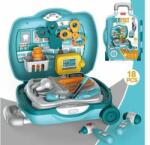 Magic Toys Fogorvosi szett kék gurulós bőröndben kiegészítőkkel (MKL277034) - pepita