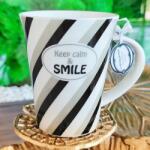 Nekupto Személyre szabott porcelán bögre "Keep calm and SMILE" üzenettel (NKHSH120SMILE)