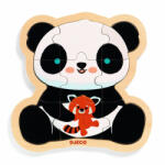 DJECO Fa puzzle - Panda, 9 db-os - Puzzlo Panda (CBO1821)