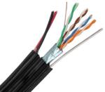 Safer Cablu FTP, Cat5e, ecranat, alimentare 2x0.75mm, cupru, sufa de sustinere, FTPCUCAT5Q5SUFA+POWER (FTPCUCAT5Q5SUFA+POWER)