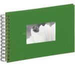 PAGNA 24x17cm fehér lapos spirálos zöld fotóalbum (P1210917) (P1210917)