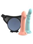 Pipedream Страп-он с 2 броя силиконови дилда 6" и 7" Dillio Body Dock SE