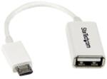 StarTech StarTech. com 5in White Micro USB to USB OTG Host Adapter M/F - Micro USB Male to USB A Female On-The-Go Host Cable Adapter - White (UUSBOTGW) - USB adapter - USB to Micro-USB Type B - 12.7 cm (UUSBOT