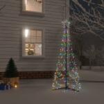 vidaXL kúp alakú karácsonyfa 200 színes LED-del 70 x 180 cm (343504) - vidaxl