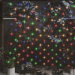 vidaXL színes kültéri hálós karácsonyi világítás 544 LED-del 4 x 4 m (328785)
