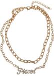 Urban Classics Diamond Zodiac Golden Necklace pisces