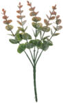  Eukaliptusz műnövény, 27cm magas, 12cm széles - Zöld/Narancssárga (AF031-02)