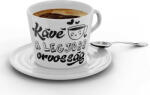  A kávé a legjobb orvosság - Kávéscsésze (Ajándék kistányérral) (359723)