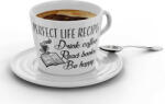  Drink coffe, Read Books, Be Happy - Kávéscsésze (Ajándék kistányérral) (839039)