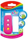 Keyroad Radír, PVC mentes 2 db/bliszter Keyroad Smile Eraser vegyes színek (KR971846)