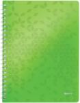 Leitz Caiet de birou LEITZ WOW, PP, A4, 80 coli, cu spira, matematica, verde (L-46380054) - pcone
