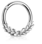  Kapcsos karika babérkoszorúval Ezüst színű