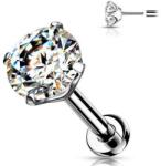  Push-in labret titánból, ragyogó kővel