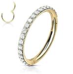  Csuklós karika orvosi acélból kövekkel Arany sz 10