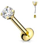  Push-in labret kőberakással Arany színű 6