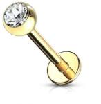  Labret Arany színű, Átlátszó kővel 8