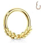  Kapcsos karika babérkoszorúval Arany színű
