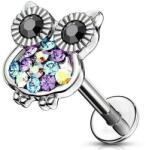  Labret Ezüst színű, köves bagoly