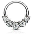  Végtelen karika, kövekkel Ezüst