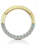  Karika 14 karátos aranyból félkörben kövekkel