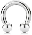  Patkó piercing golyó végekkel Ezüst színű