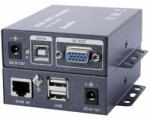 Atu Tech Extender VGA + USB pe cablu de retea 100m, UTP CAt5e/Cat6 VGA KMW Extender (VGA-KVM-EXT)