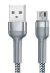 REMAX Cable USB Micro Remax Jany Alloy, 1m, 2.4A (silver) (31061) - vexio
