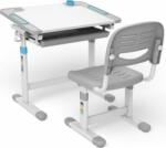 Maclean Ergo Office ER-418 Ergonomikus gyerekasztal székkel - Fehér/Szürke (ER-418)