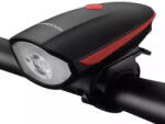 ROCKBROS Lumina bicicleta cu sonerie Rockbros 7588, LED, 1200 mAh, 250lm, Incarcare USB, Functie lanterna, IPX5, Negru/Rosu (045960)