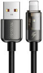 Mcdodo Cablu pentru incarcare si transfer date Mcdodo CA-3141, USB/Lightning, 12W, 3A, 1.8m, Indicator LED, Negru (CA-3141)