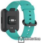  Okosóra szíj - szilikon - 85 + 120mm hosszú - CYAN - Xiaomi Redmi Watch 2 / Redmi Watch 2 Lite / Poco Watch