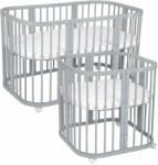  VENLI gyerek növekvő kiságy 7az1-ben matraccal - szürke (WL83580)