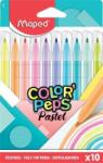 Maped Filctoll készlet, 2, 8 mm, kimosható, MAPED "Color`Peps Pastel", 10 különbözõ pasztell szín (10 db) (IMA845469)