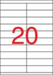 APLI Etikett, univerzális, 105x29 mm, APLI, 2000 etikett/csomag (100 lap) (LCA1299)