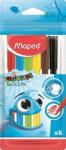 Maped Filctoll készlet, 2 mm, kimosható, MAPED "Color`Peps Ocean", 6 különbözõ szín (6 db) (IMA845723)