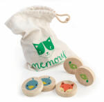Tender Leaf Toys Okos cica memóriajáték fából - 20 korong 10 állatkával