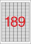 APLI Etikett, univerzális, 25, 4x10 mm, eltávolítható, kerekített sarkú, APLI, 4725 etikett/csomag (25 lap) (LCA10198)