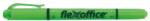 FlexOffice Szövegkiemelõ, 1, 0/4, 0 mm, kétvégű, FLEXOFFICE "HL01", zöld (12 db)