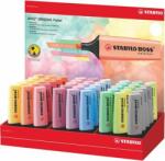 STABILO Szövegkiemelõ display, 2-5 mm, STABILO "BOSS Pastel", vegyes pasztell színek (45 db)