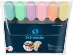 Schneider Szövegkiemelõ készlet, 1-5 mm, SCHNEIDER "Job Pastel", 6 különbözõ pasztell szín (6 db) (TSCJOBPV6)