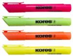 Kores Szövegkiemelõ készlet, 0, 5-5 mm, KORES "High Liner Plus", 4 különbözõ szín (4 db) (IK36040)