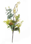  Eukaliptusz művirág csokor, 49.5cm magas - Sárga (AF021-02)