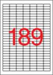 APLI Etikett, univerzális, 25, 4x10 mm, eltávolítható, kerekített sarkú, APLI, 4725 etikett/csomag (10198) - molnarpapir