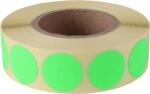  Etikett, 20 mm kör, 1000 etikett/tekercs, zöld (5998377105648) - molnarpapir
