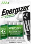 Energizer Tölthető elem, AAA mikro, 4x700 mAh, ENERGIZER Power Plus (E300626600/E300461300) - molnarpapir